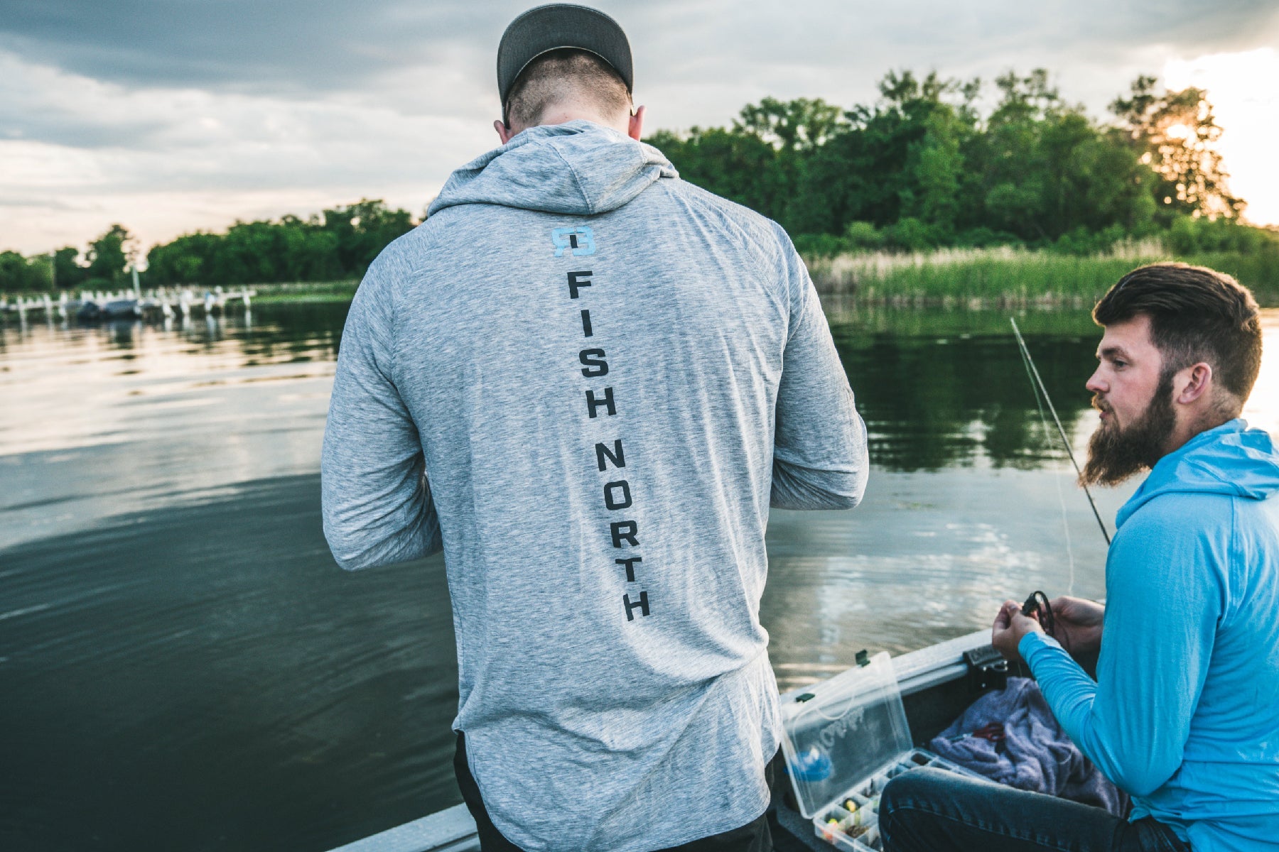 Fish North Hoodie - River Brothers Outfitters