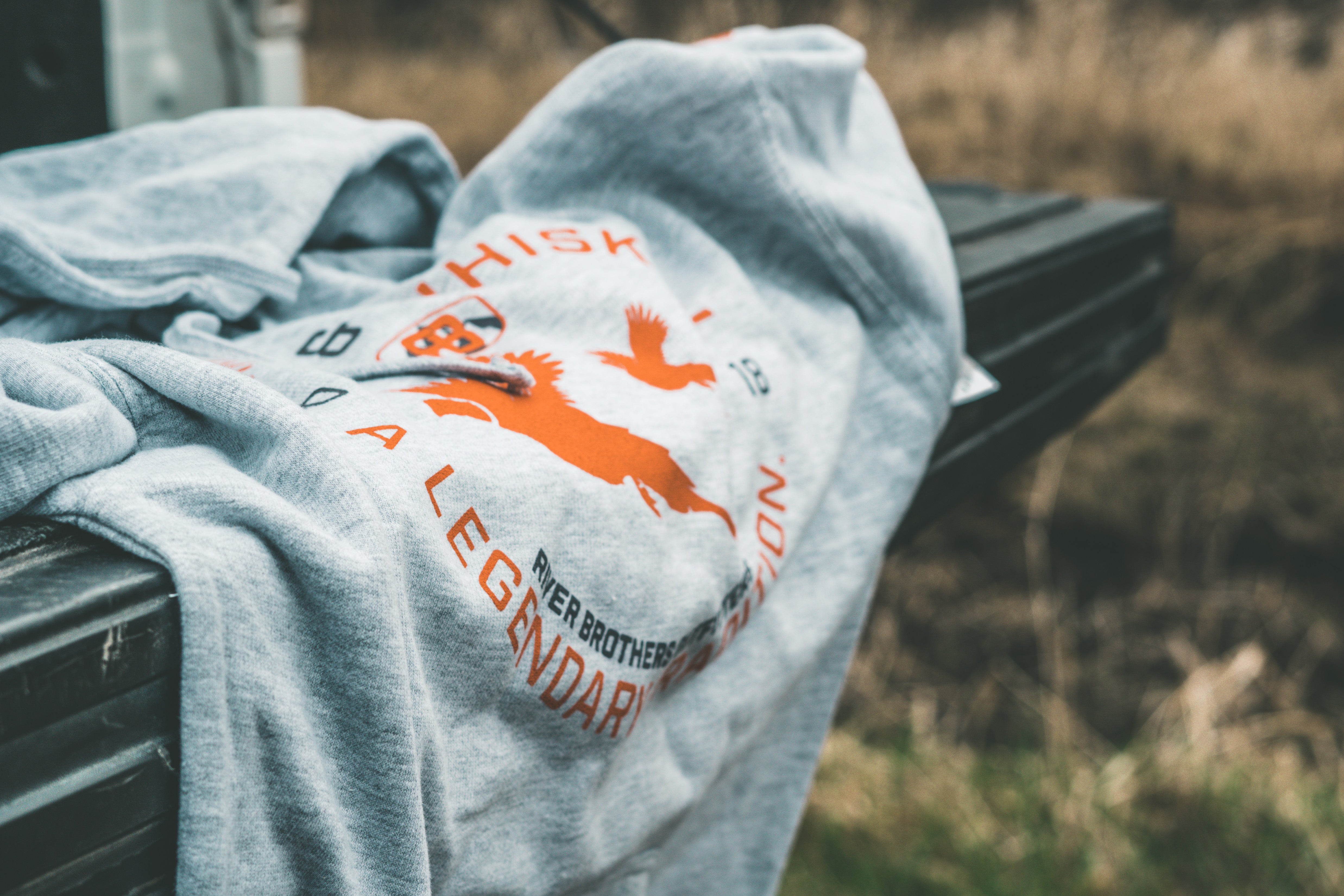 Pheasants & Whiskey Hoodie - Heather - River Brothers Outfitters