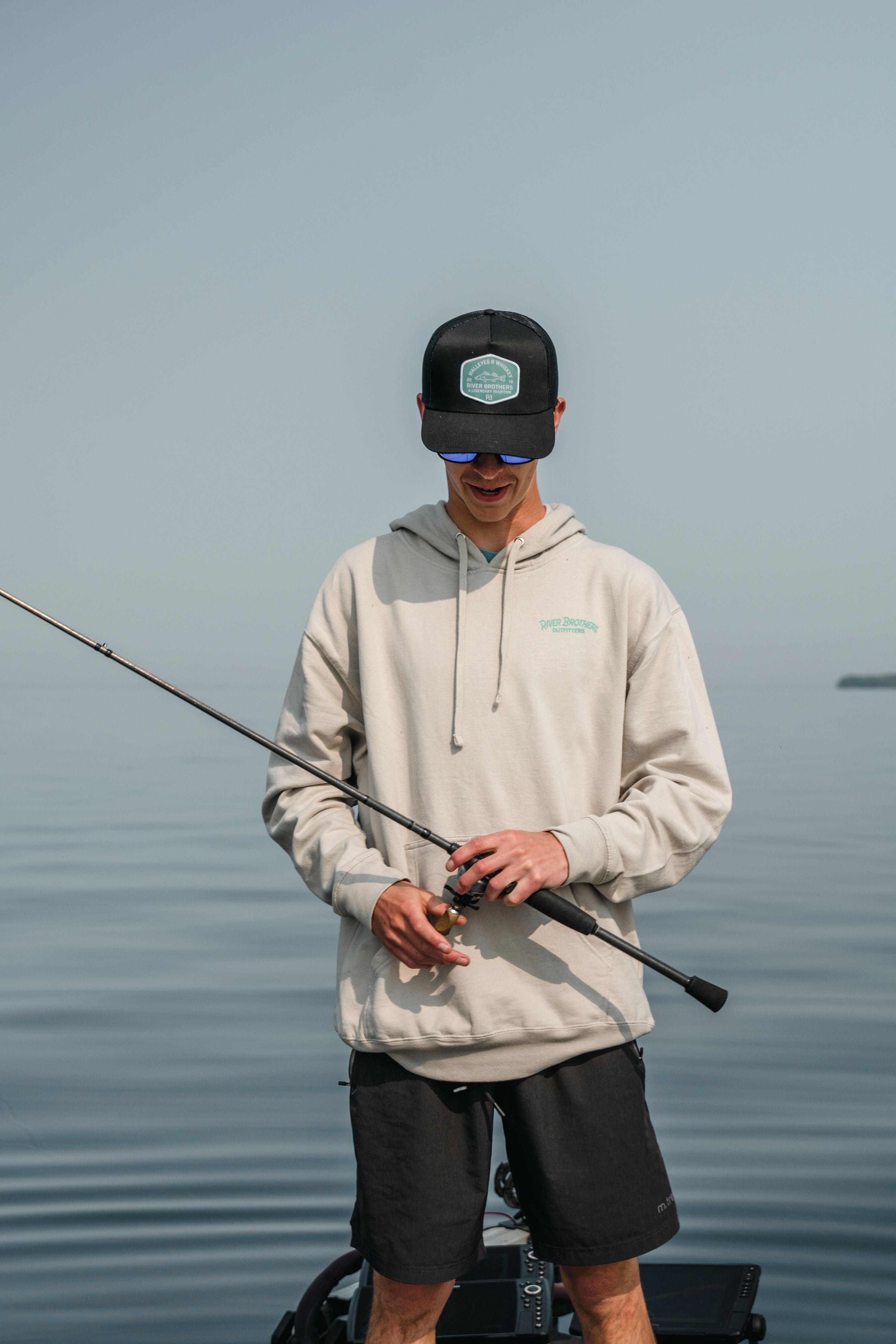 Walleyes & Whiskey Hoodie - River Brothers Outfitters