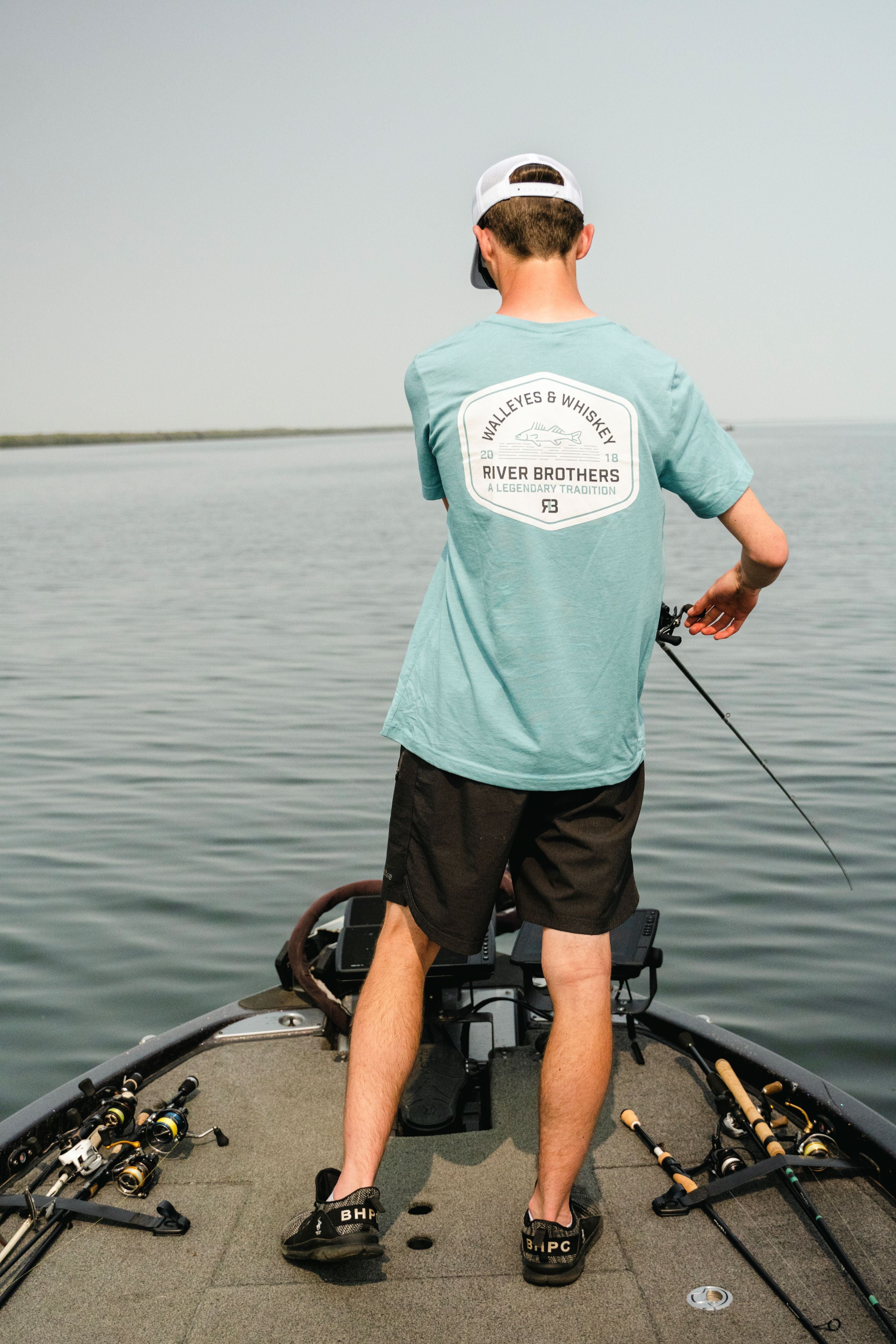 Walleyes &amp; Whiskey Tee - River Brothers Outfitters