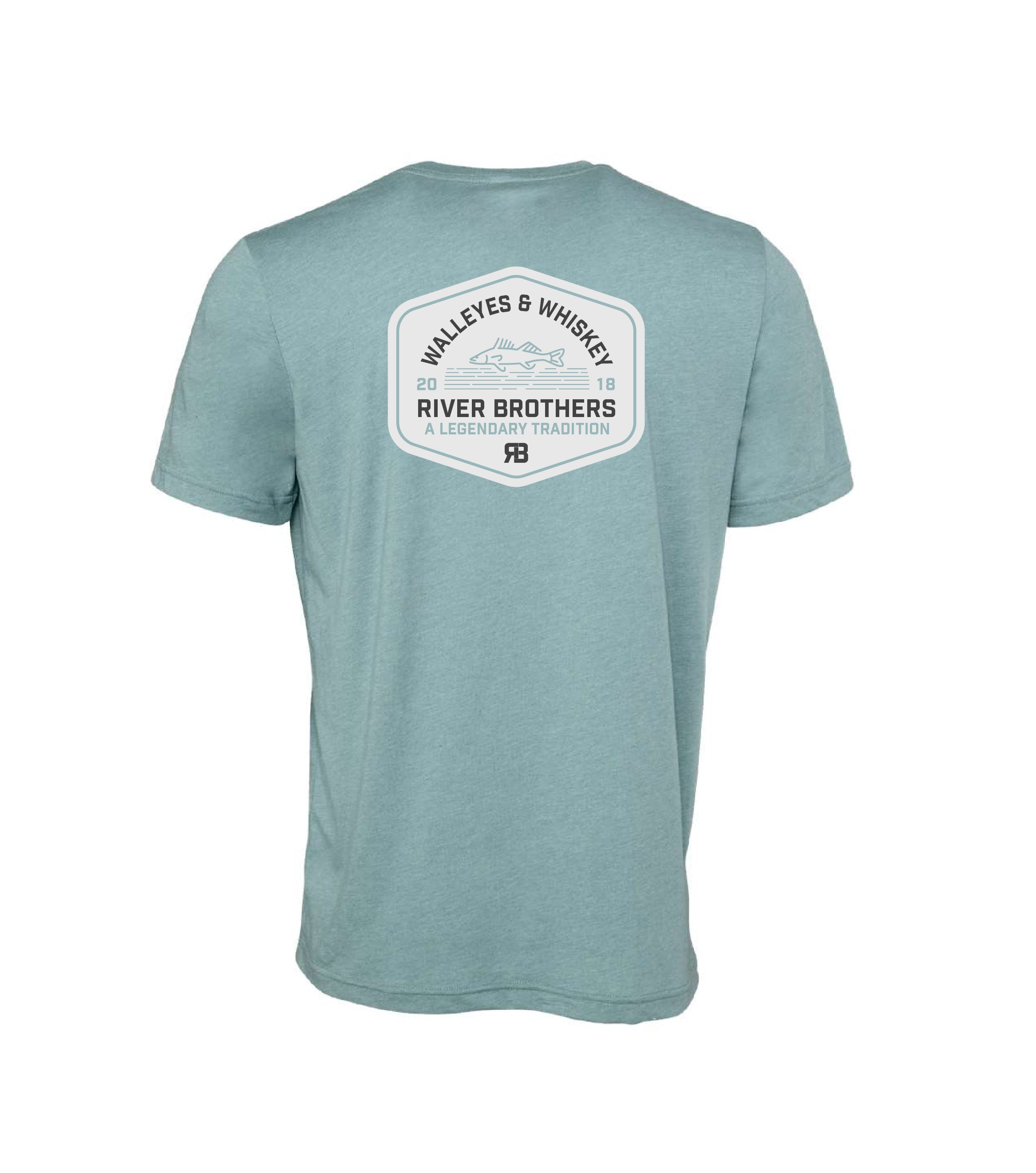 Walleyes & Whiskey Tee - River Brothers Outfitters