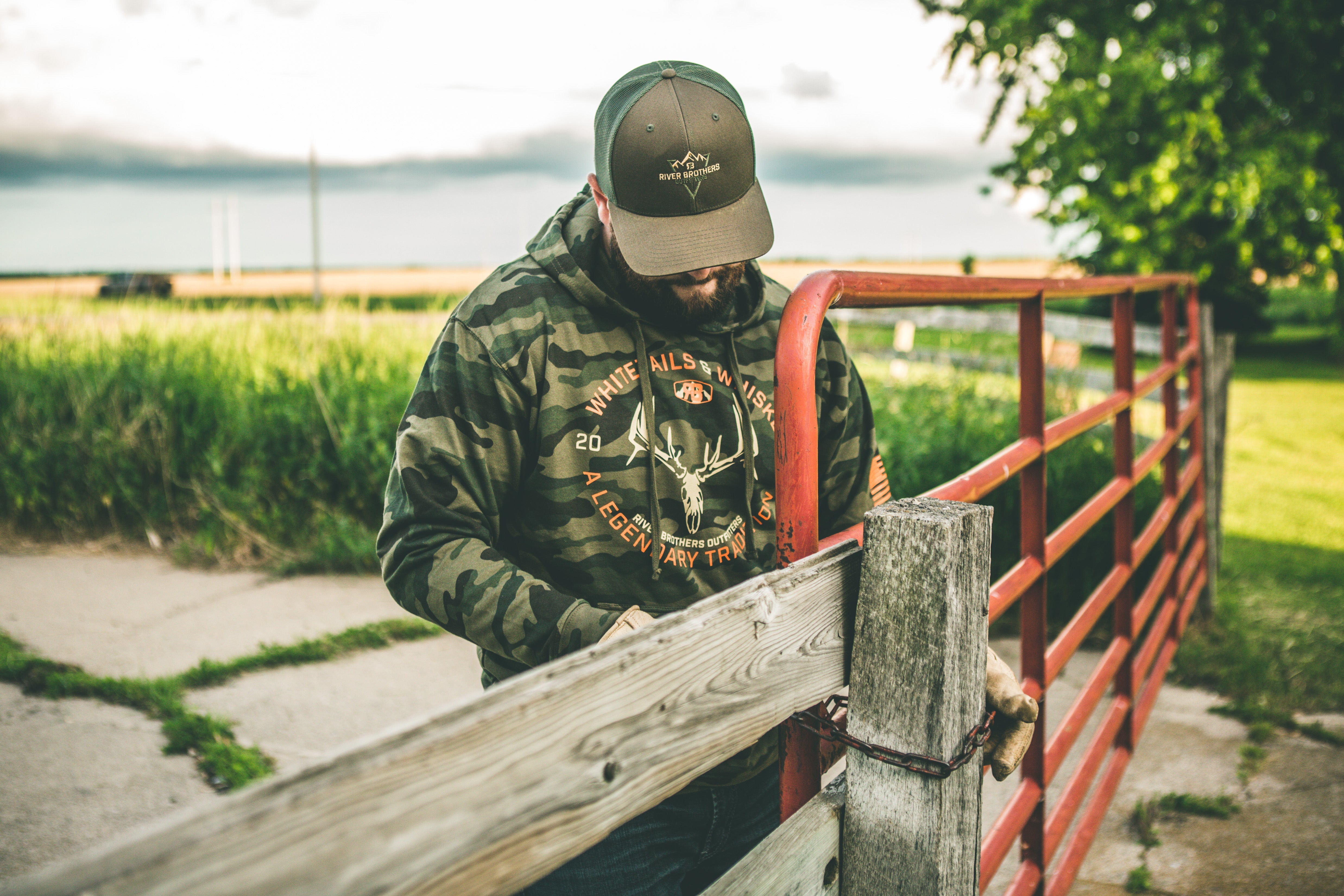 Whitetails & Whiskey Hoodie - Classic Woodland - River Brothers Outfitters