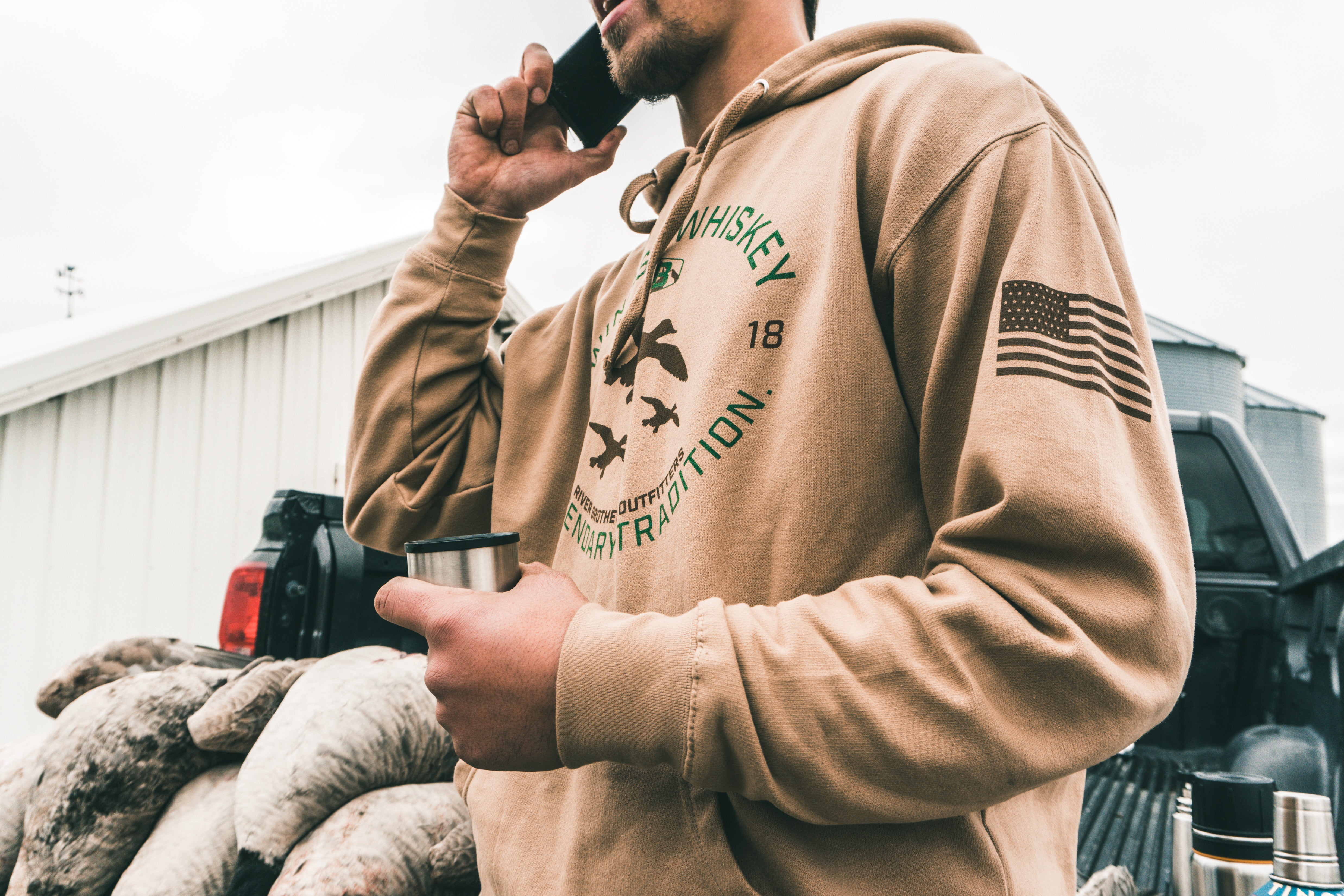 Wings &amp; Whiskey Hoodie - River Brothers Outfitters