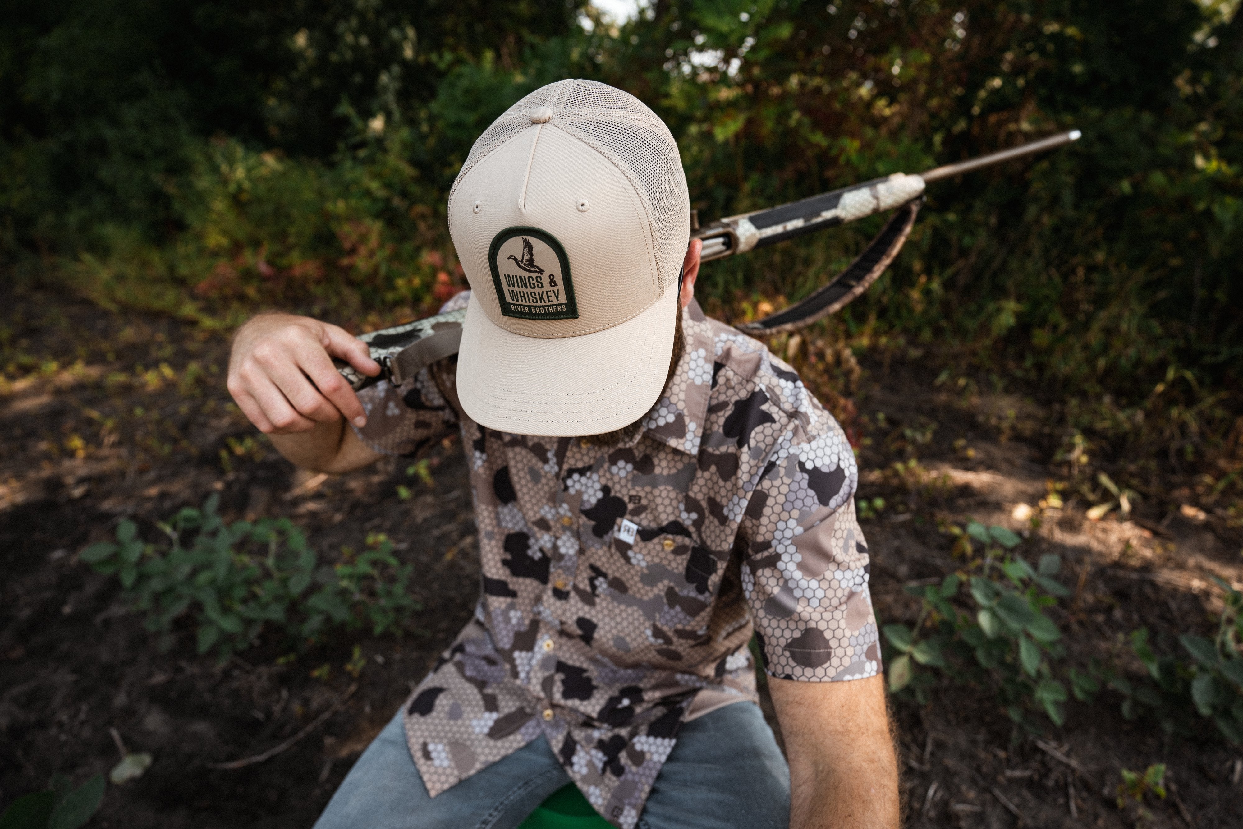 Wings & Whiskey Snapback - River Brothers Outfitters